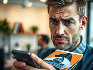 Mężczyzna przy laptopie logujący się do systemu e-Urząd Skarbowy w domowym biurze.